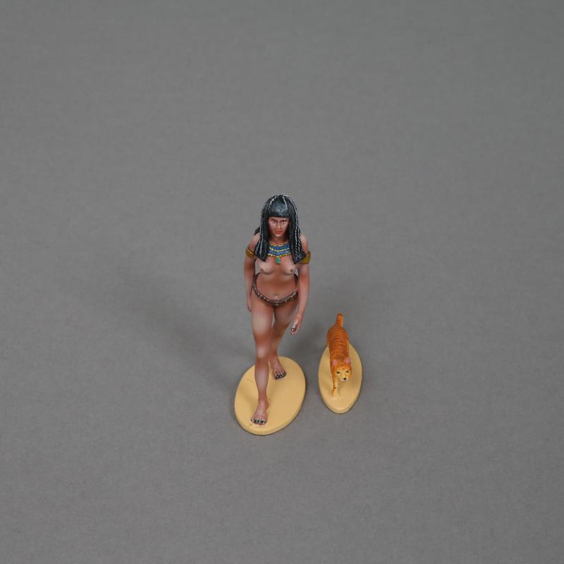The Pharaoh's Mistress & Her Cat--single figure and cat figure #4