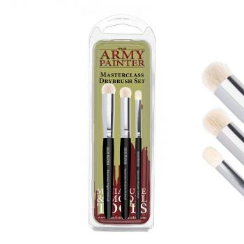 Image of Masterclass Drybrush Set--three brushes (Mighty Drybrush, Moderate Drybrush, Miniature Drybrush)