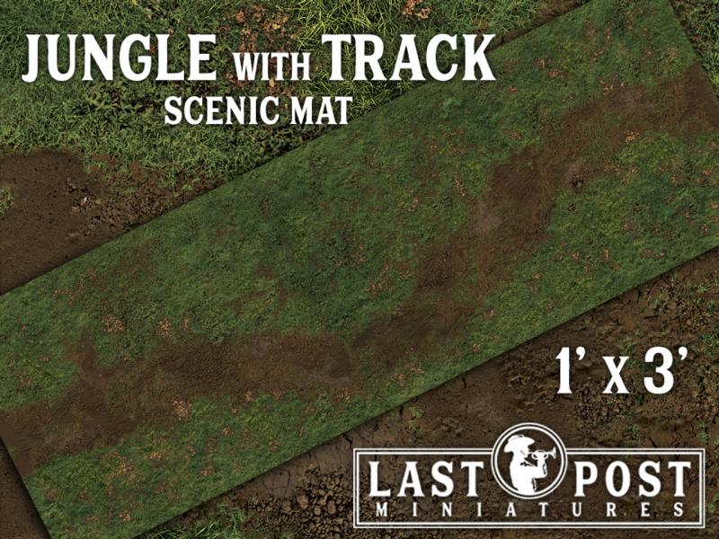 Jungle with Track Scenic Mat (1'x3') #1