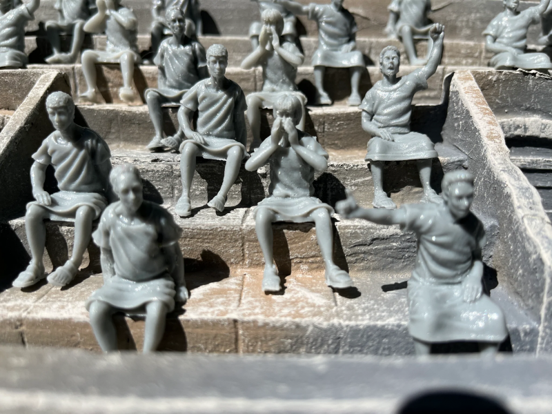 Roman Spectators--ten seated figures #4