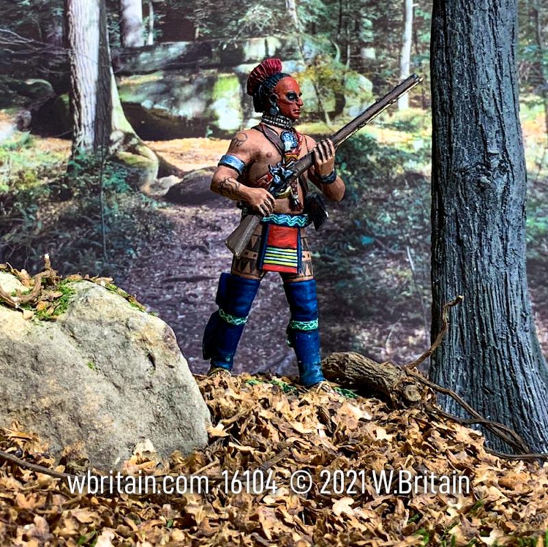 Native Warrior Walking with Caution--single figure #3