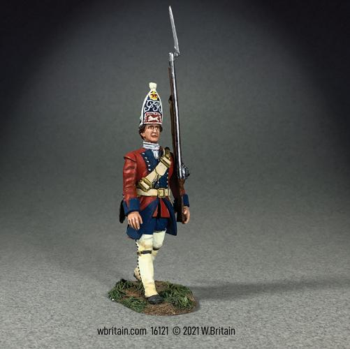 British 60th Regiment of Foot Marching, 1760-67--single figure #1
