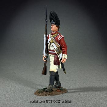 Image of 43rd Regiment of Foot, Grenadier NCO Marching, 1780--single figure