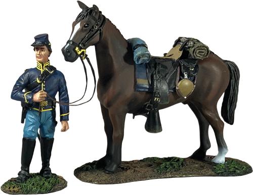 Federal Cavalry Trooper Holding Horse-two figures #2