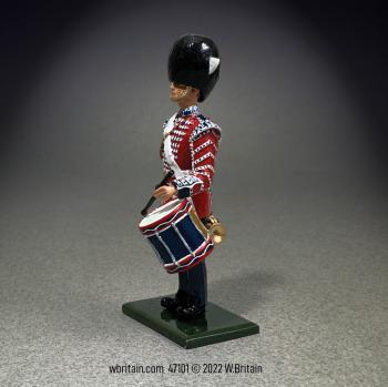 Image of British Grenadier Guards Drummer, Present--single mounted figure