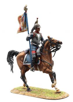 Image of French 4th Cuirassiers Standard Bearer--single mounted figure