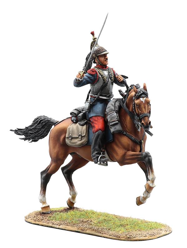 French 4th Cuirassiers NCO--single mounted figure #1