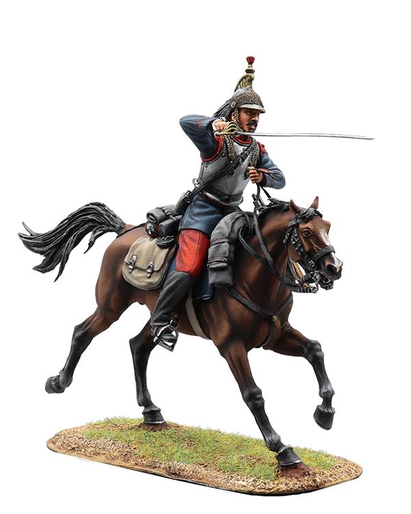 French 4th Cuirassiers Trooper #1--single mounted figure #1