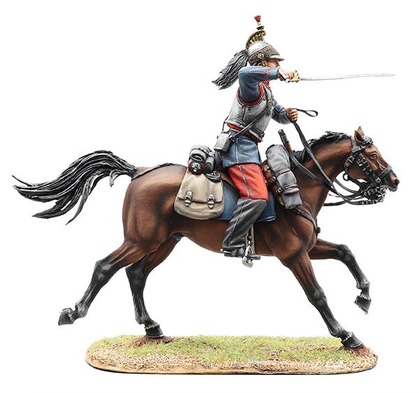 French 4th Cuirassiers Trooper #1--single mounted figure #3