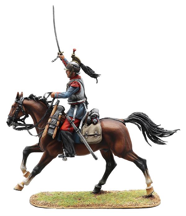 French 4th Cuirassiers Trooper #2--single mounted figure #2