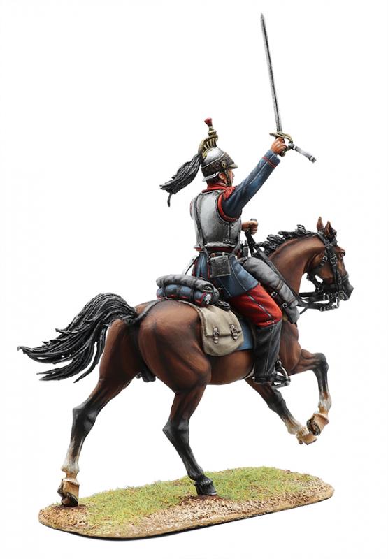 French 4th Cuirassiers Trooper #2--single mounted figure #3