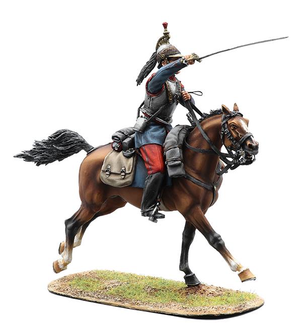 French 4th Cuirassiers Trooper #3--single mounted figure #1