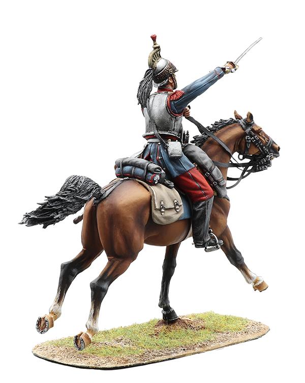French 4th Cuirassiers Trooper #3--single mounted figure #3