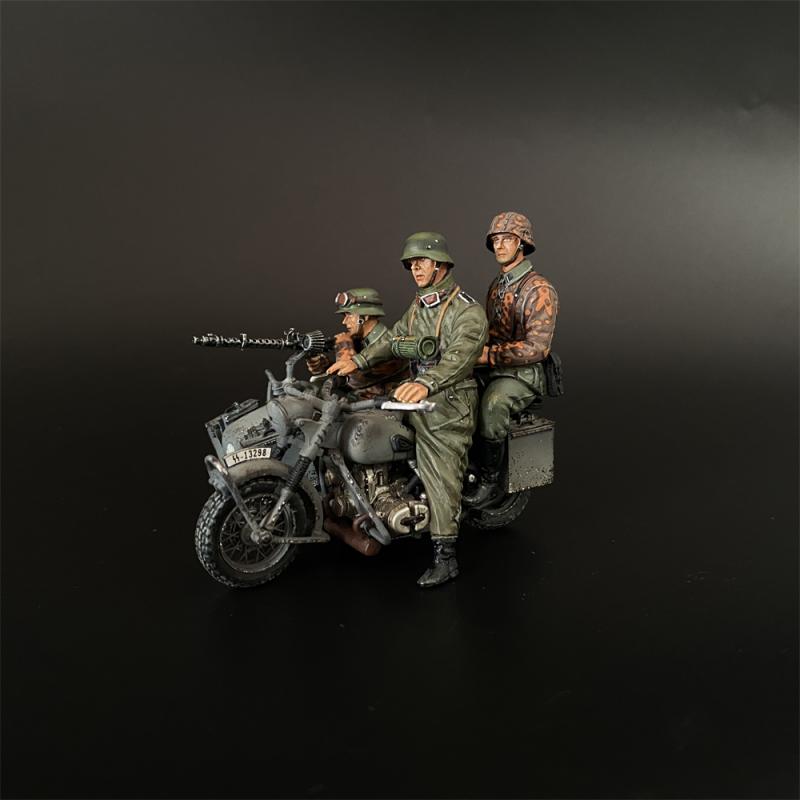 Waffen SS R75 Motorcycle with Sidecar Version B with 3 Figures, Battle of Kursk #2