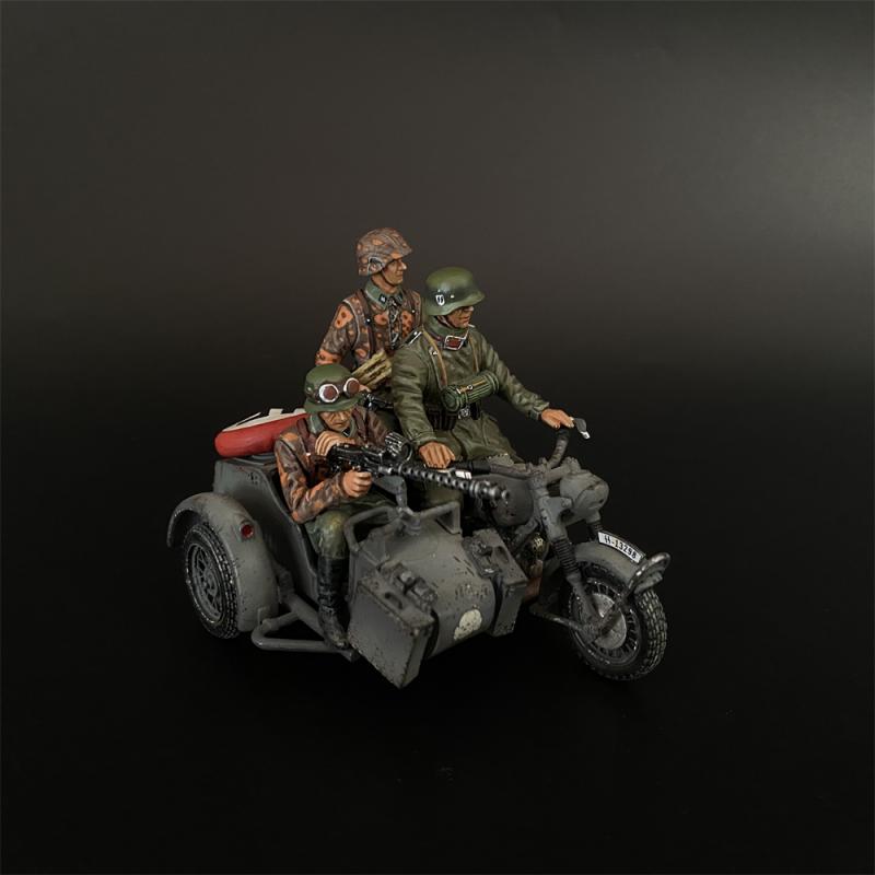 Waffen SS R75 Motorcycle with Sidecar Version B with 3 Figures, Battle of Kursk #4