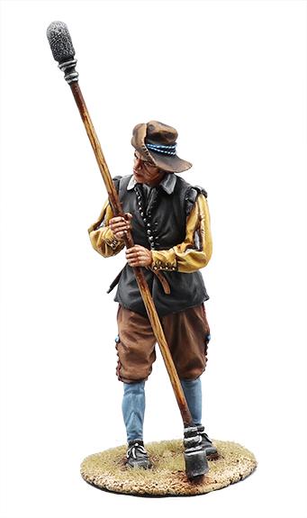 Thirty Years War Gun Crew with Sponge--single figure #1