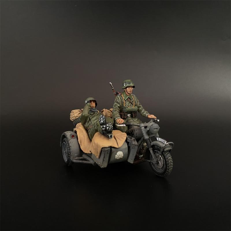Waffen SS R75 Motorcycle with Sidecar Version A with 2 figures, Battle of Kursk #1