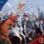 Image of Agincourt Mounted Knights, 1415-1429--contains 12 unpainted 28mm hard plastic mounted figures