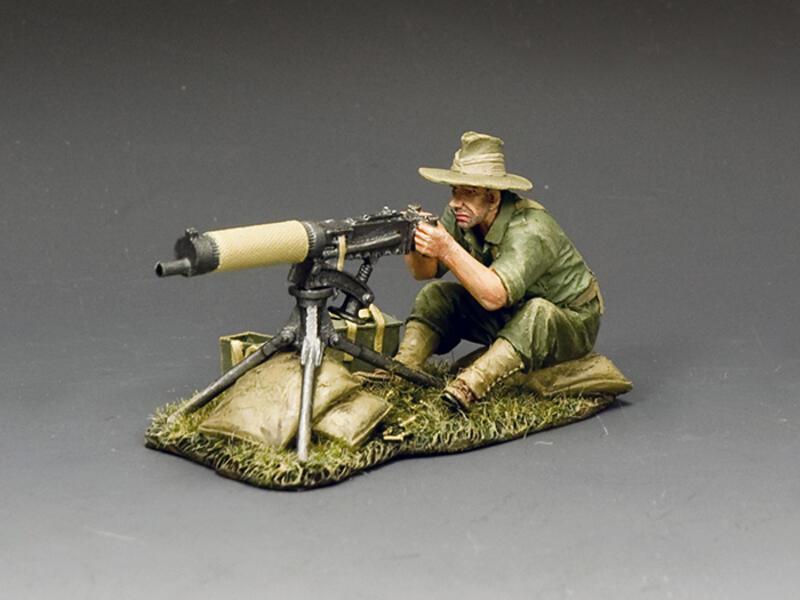 Vickers Machine Gunner--single Korean War Australian Digger figure #1
