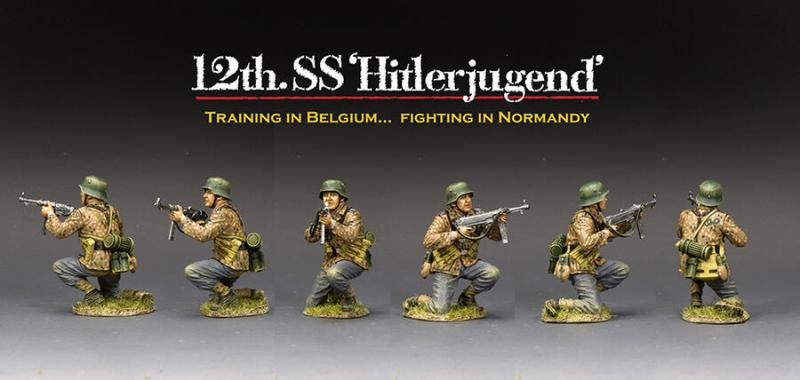 HJSS Kneeling with MP40--single 12th SS Hitlerjugend figure #2