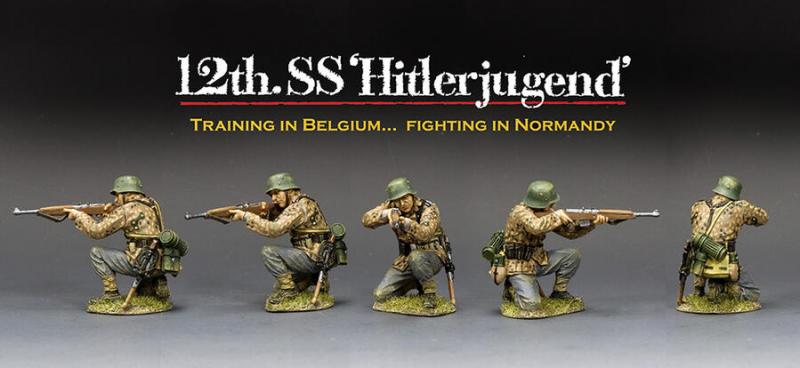 HJSS Kneeling Firing Rifle--single 12th SS Hitlerjugend figure #2
