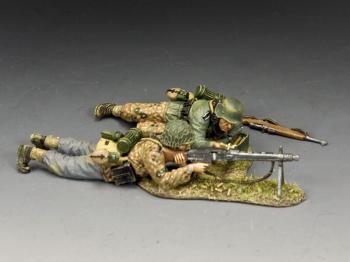 Image of HJSS MG42 Gun Team--two 12th SS Hitlerjugend figures