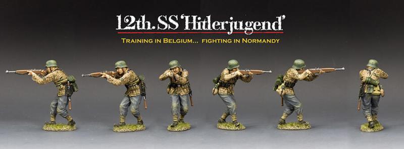 HJSS Advancing Firing Rifle--single 12th SS Hitlerjugend figure #2