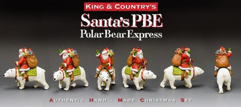 Santa & The Polar Bear Express--two figures on single base #2