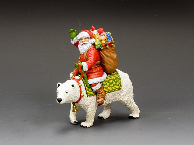 Santa & The Polar Bear Express--two figures on single base #1