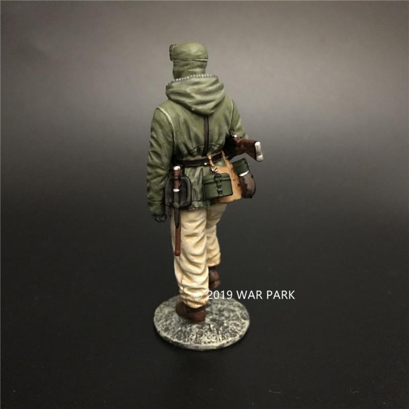 German Soldier is Marching with 98k D (green jacket, white trousers, rifle under right arm), Battle of Kharkov--single figure #3