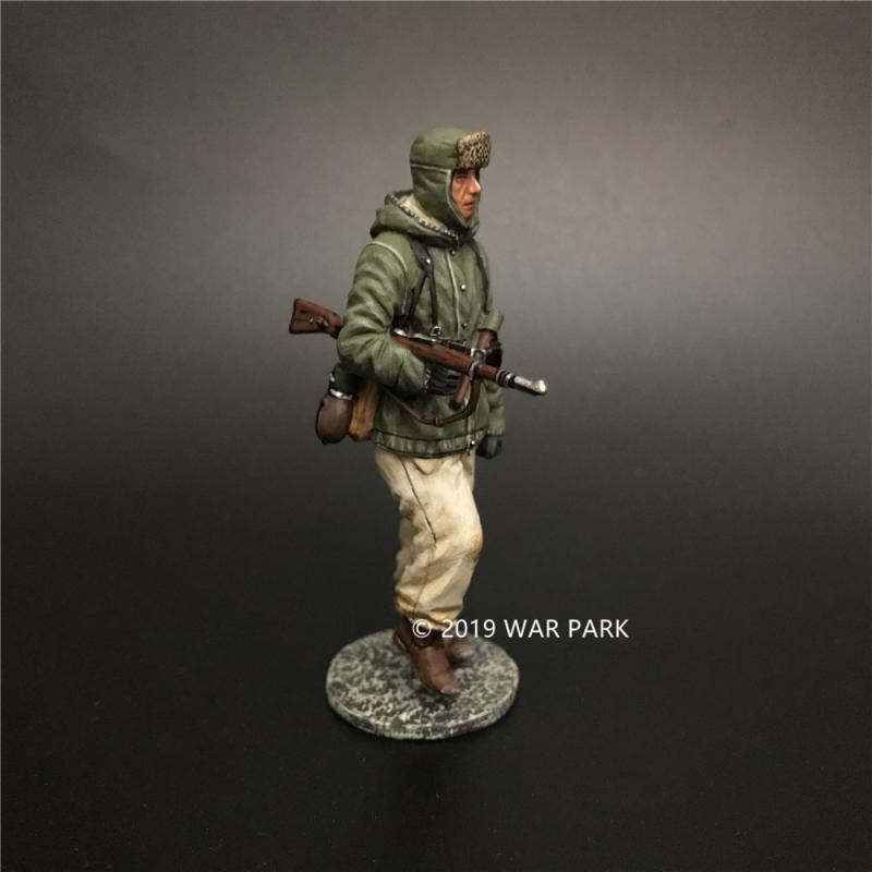 German Soldier is Marching with 98k D (green jacket, white trousers, rifle under right arm), Battle of Kharkov--single figure #5