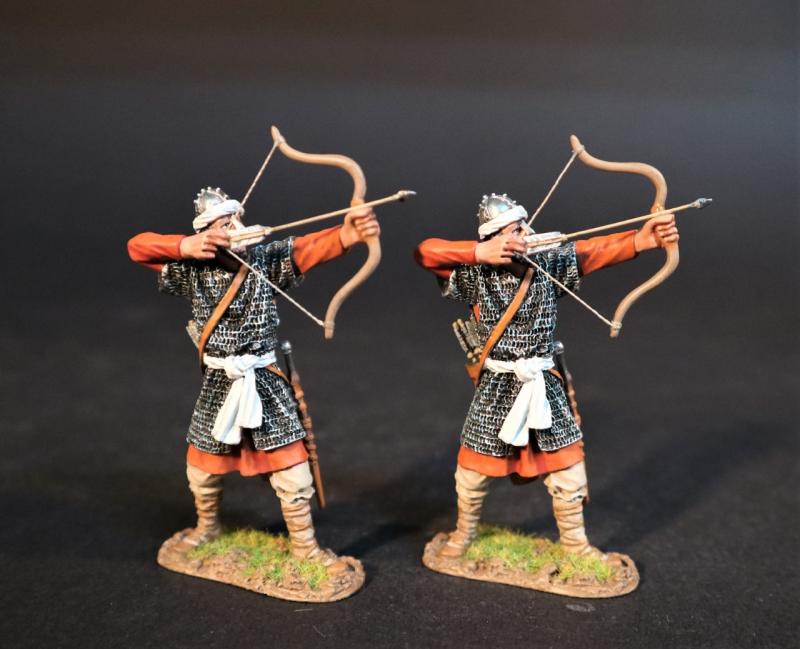 Two Andalusian Mercenary Archers (standing ready to release), The Spanish, El Cid and the Reconquista--two figures #1