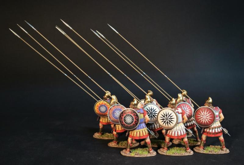 Nine More Phalangites, Sarissa at 60 degrees, The Macedonian Phalanx, Armies and Enemies of Ancient Greece and Macedonia--nine figures with pikes #1