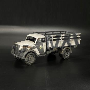 Winter Camouflage Opel Blitz 3ton Cargo Truck--includes removeable flag Winter Camouflage Opel Blitz 3ton Cargo Truck--includes removeable flag #46694