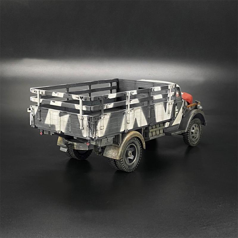 Winter Camouflage Opel Blitz 3ton Cargo Truck--includes removeable flag #3