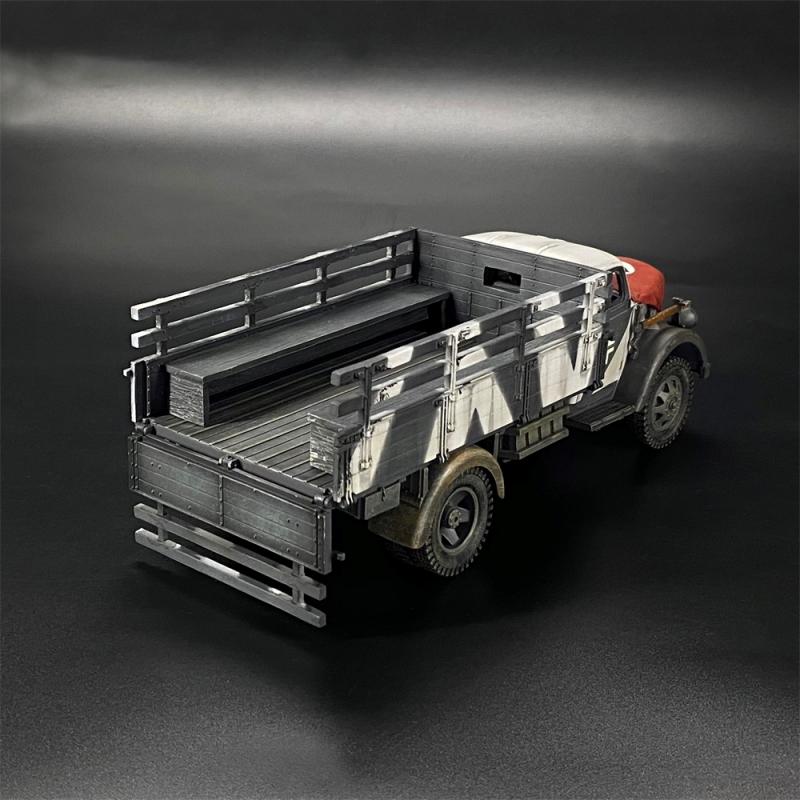 Winter Camouflage Opel Blitz 3ton Cargo Truck--includes removeable flag #4