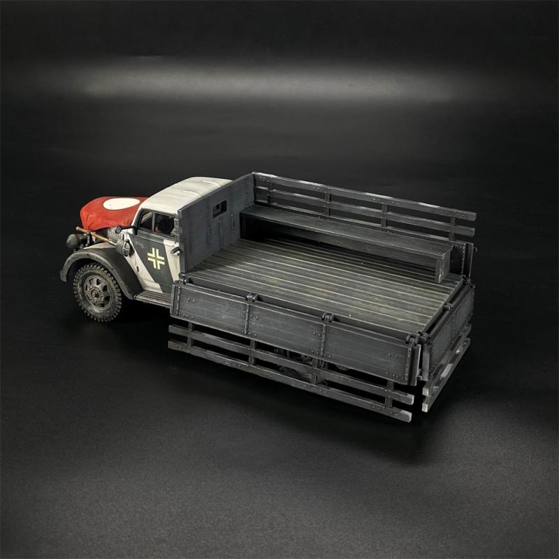 Winter Camouflage Opel Blitz 3ton Cargo Truck--includes removeable flag #5