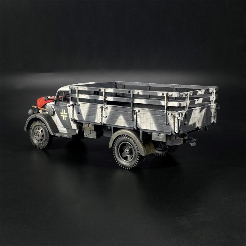 Winter Camouflage Opel Blitz 3ton Cargo Truck--includes removeable flag #6