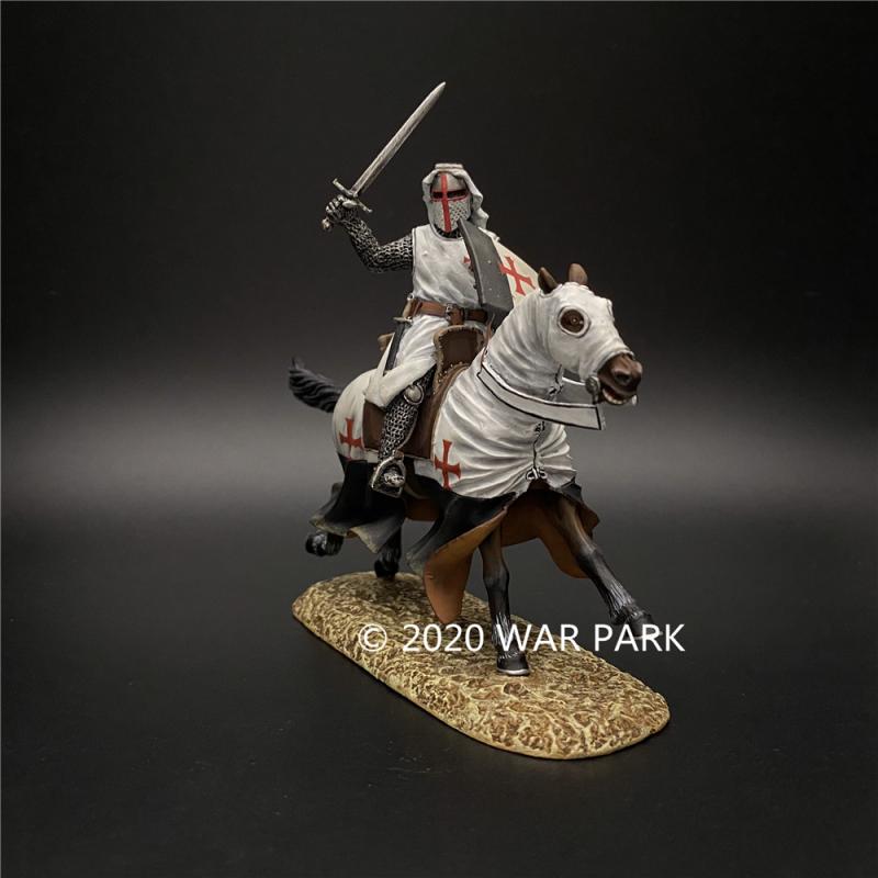 Mounted Knights Templar (sword raised high)--single mounted figure #5