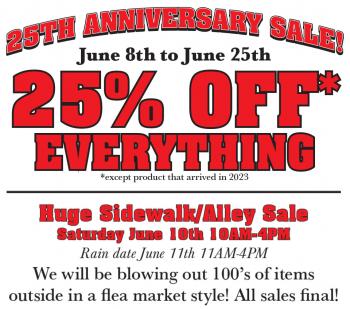 Image for 25th Anniversary Sale!